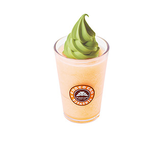 M山梨県産白桃スムージーwithソフトクリーム(抹茶ソフト)