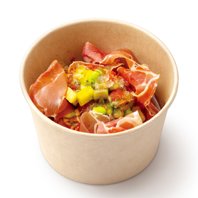 ≪テイクアウト・デリバリー≫夏期間限定１２３夏野菜とハモンセラーノの冷製トマトパスタ