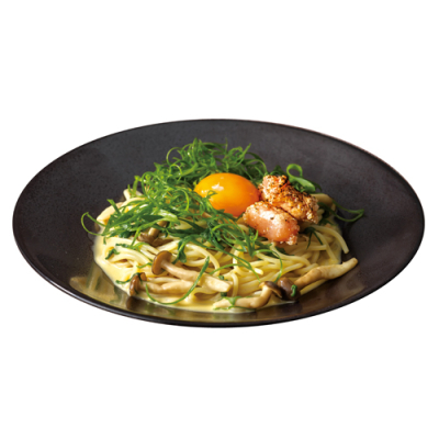 ２７焼きたらこの和風カルボナーラ