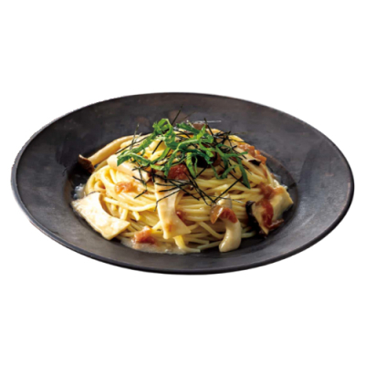 ３１梅肉ときのこのオイルパスタ大葉風味
