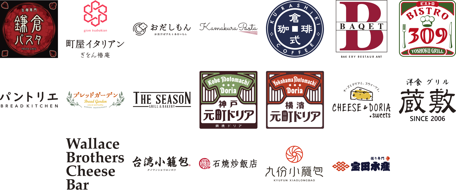 「myサンマルク」アプリ利用可能ブランド一覧