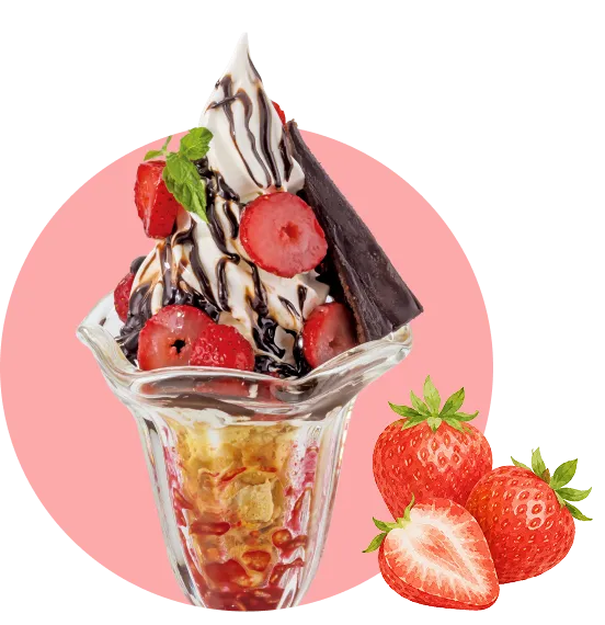 ベリーショコラパフェ