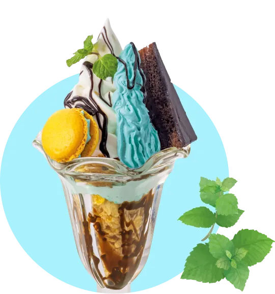 ミントショコラパフェ